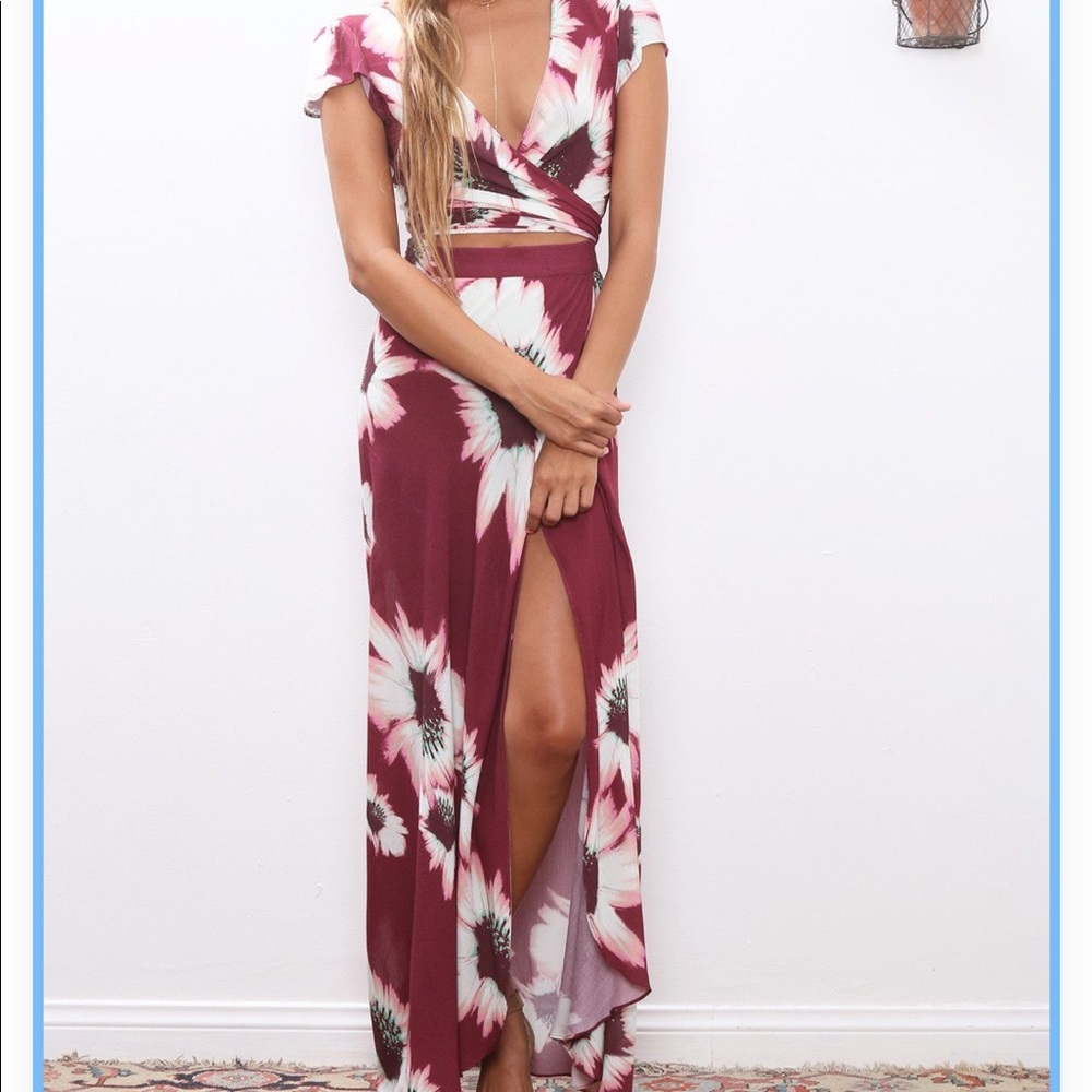 Flynn Skye Wrap Set - Ruby Bloom -